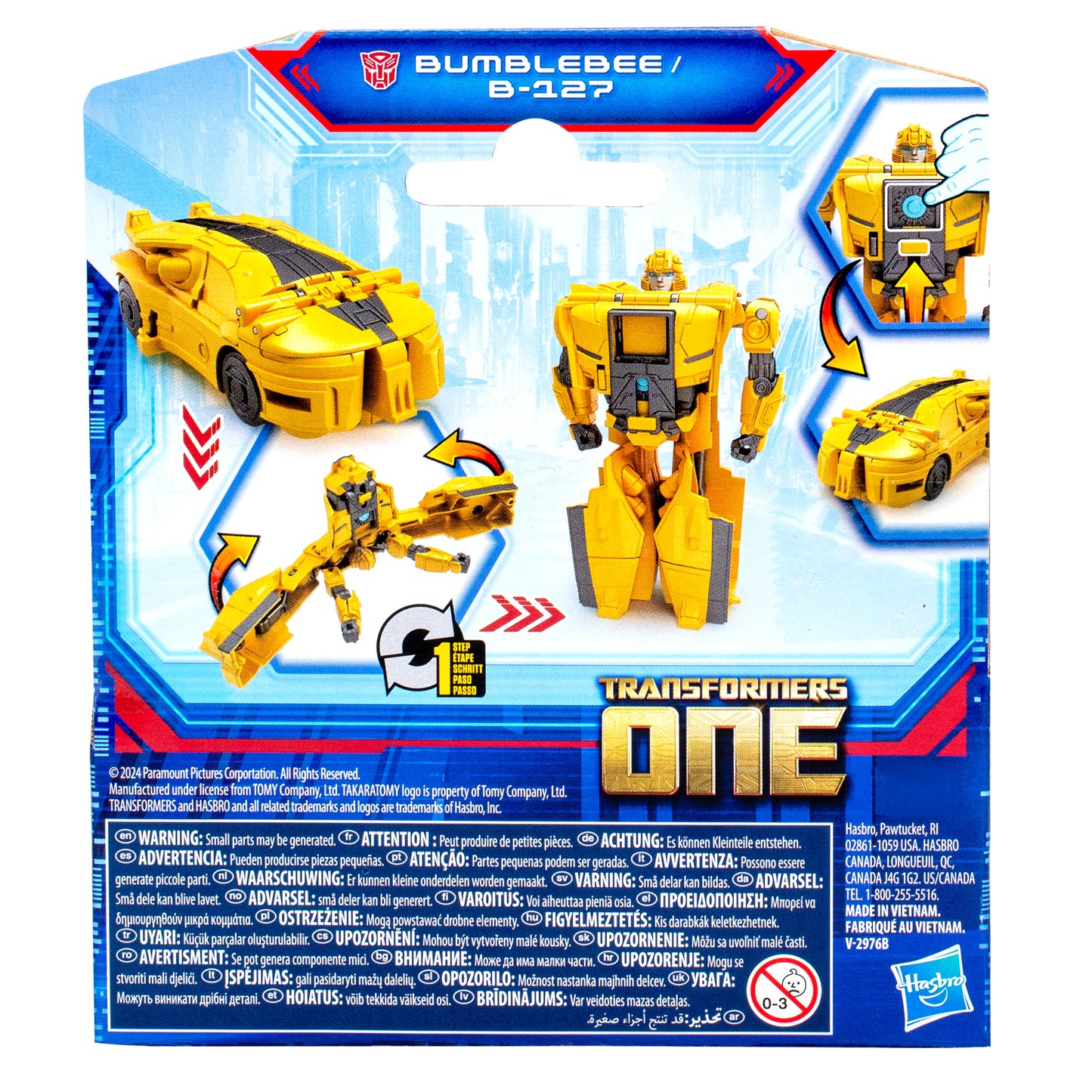 Hasbro Transformers One 1-Step Cog Changer - Bumblebee/B-127