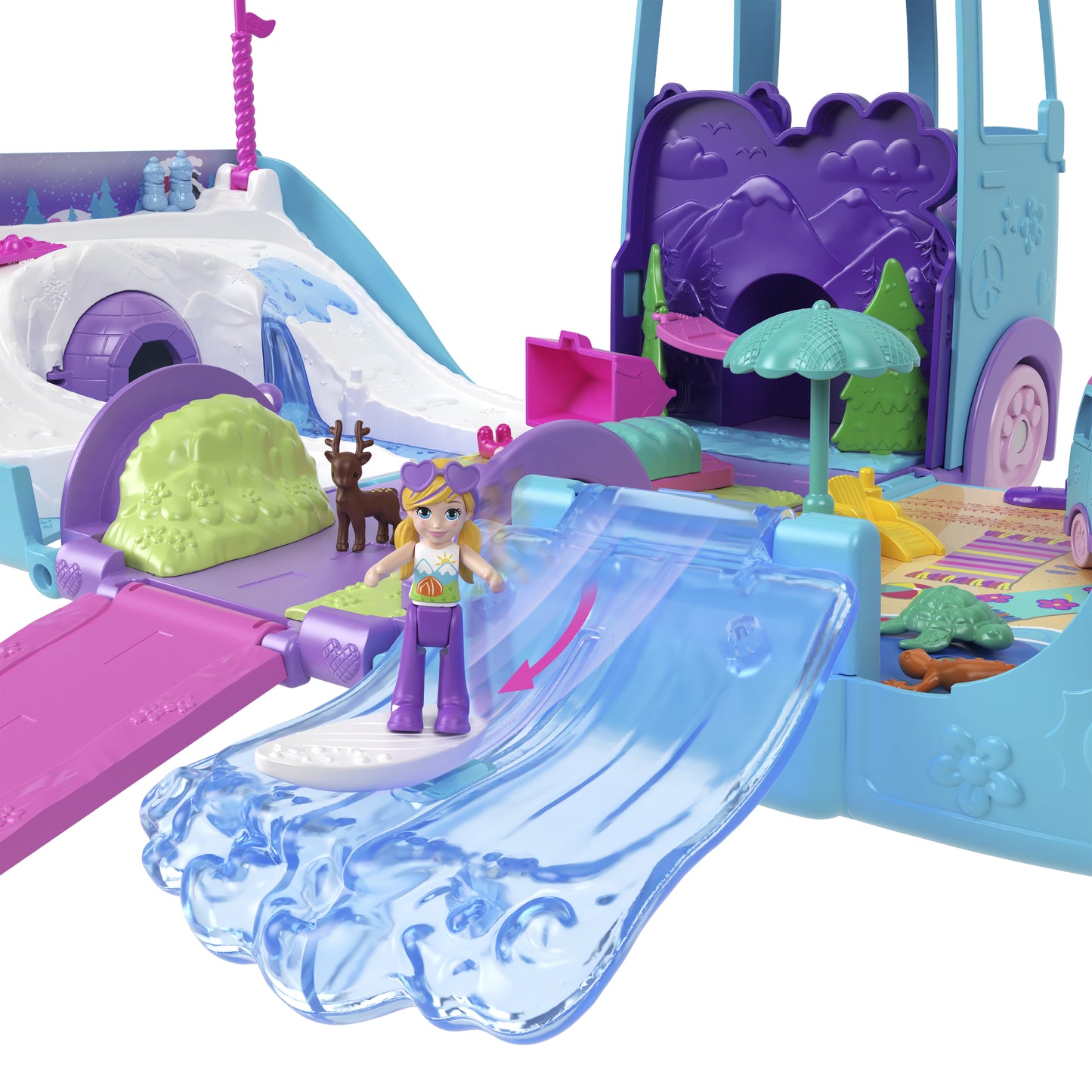 Mattel Polly Pocket: Pet Mobile Adventure - Lekset (JCC22)