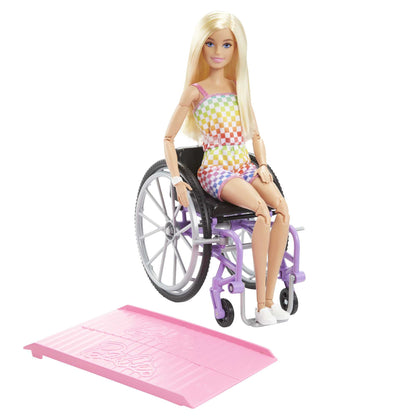 Mattel Barbie Fashionistas - Blond Docka med Funktionsnedsättning