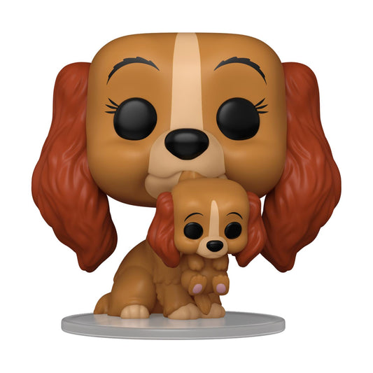 Funko Pop! Disney: Lady och Luffaren (70-årsjubileum) - Lady med Valp #1553 Vinyl Figur