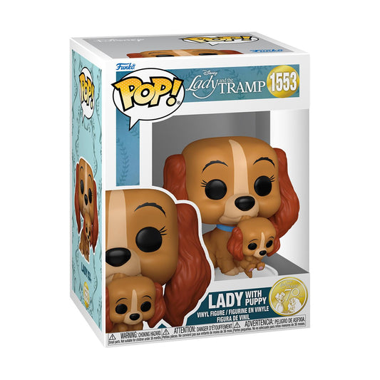 Funko Pop! Disney: Lady och Luffaren (70-årsjubileum) - Lady med Valp #1553 Vinyl Figur