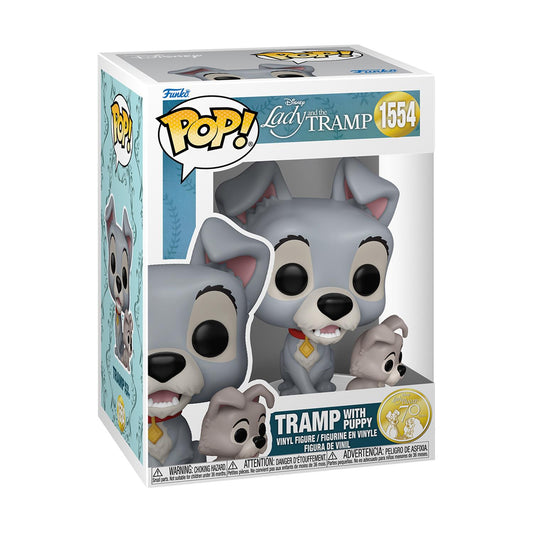 Funko Pop! Disney: Lady and The Tramp 70th Anniversary - Tramp med Valp #1554