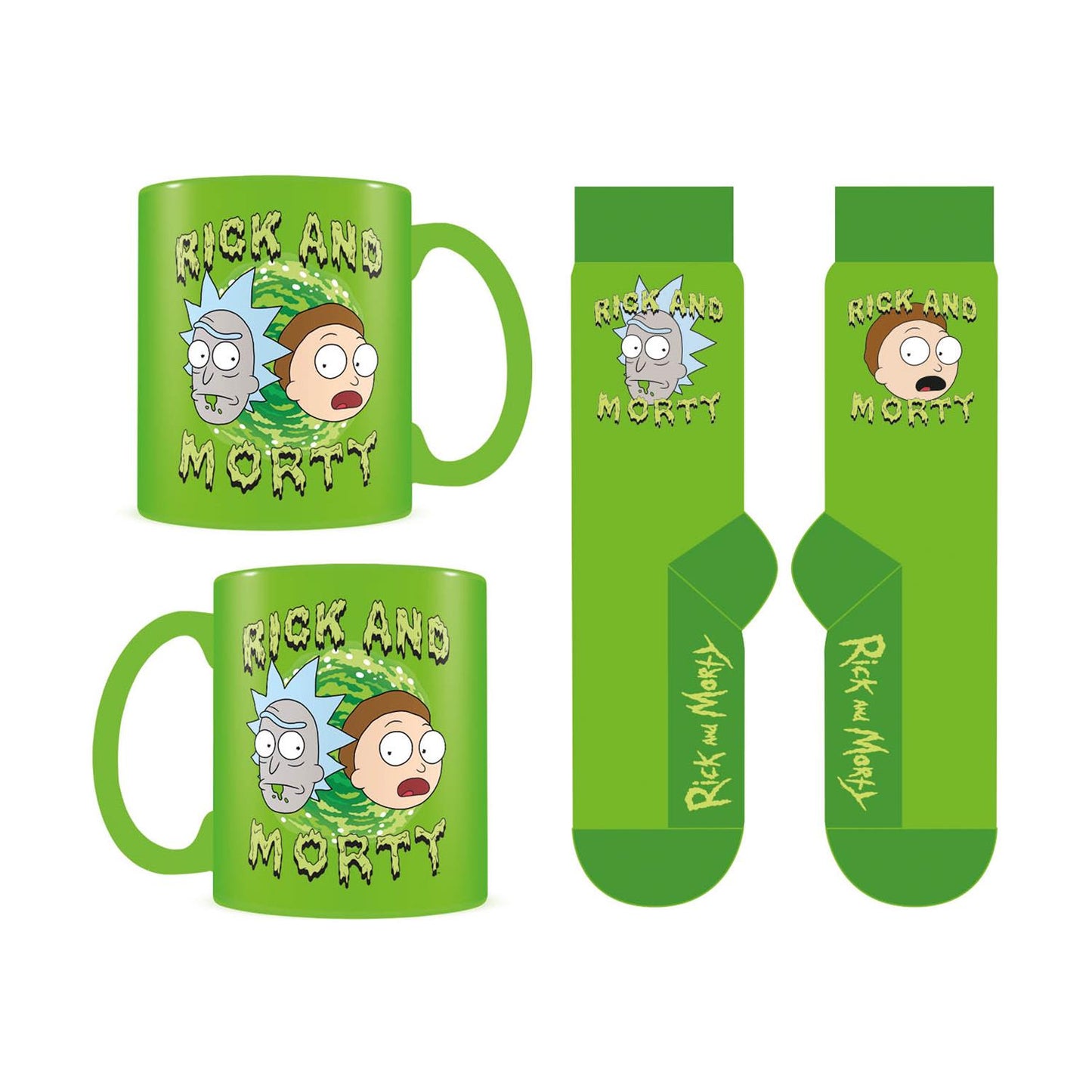 Pyramid Rick and Morty Mugg och Sockset