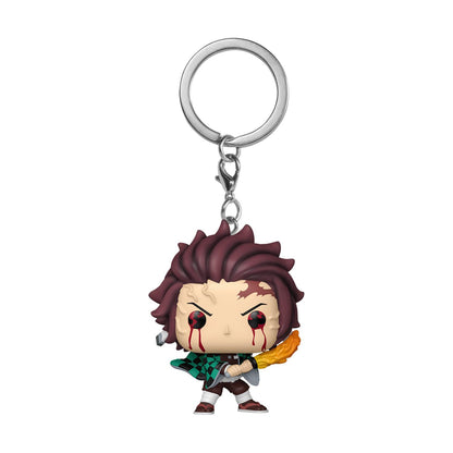 Funko Pocket Pop!: Demon Slayer - Tanjiro Kamado (Sun Breathing) Nyckelring