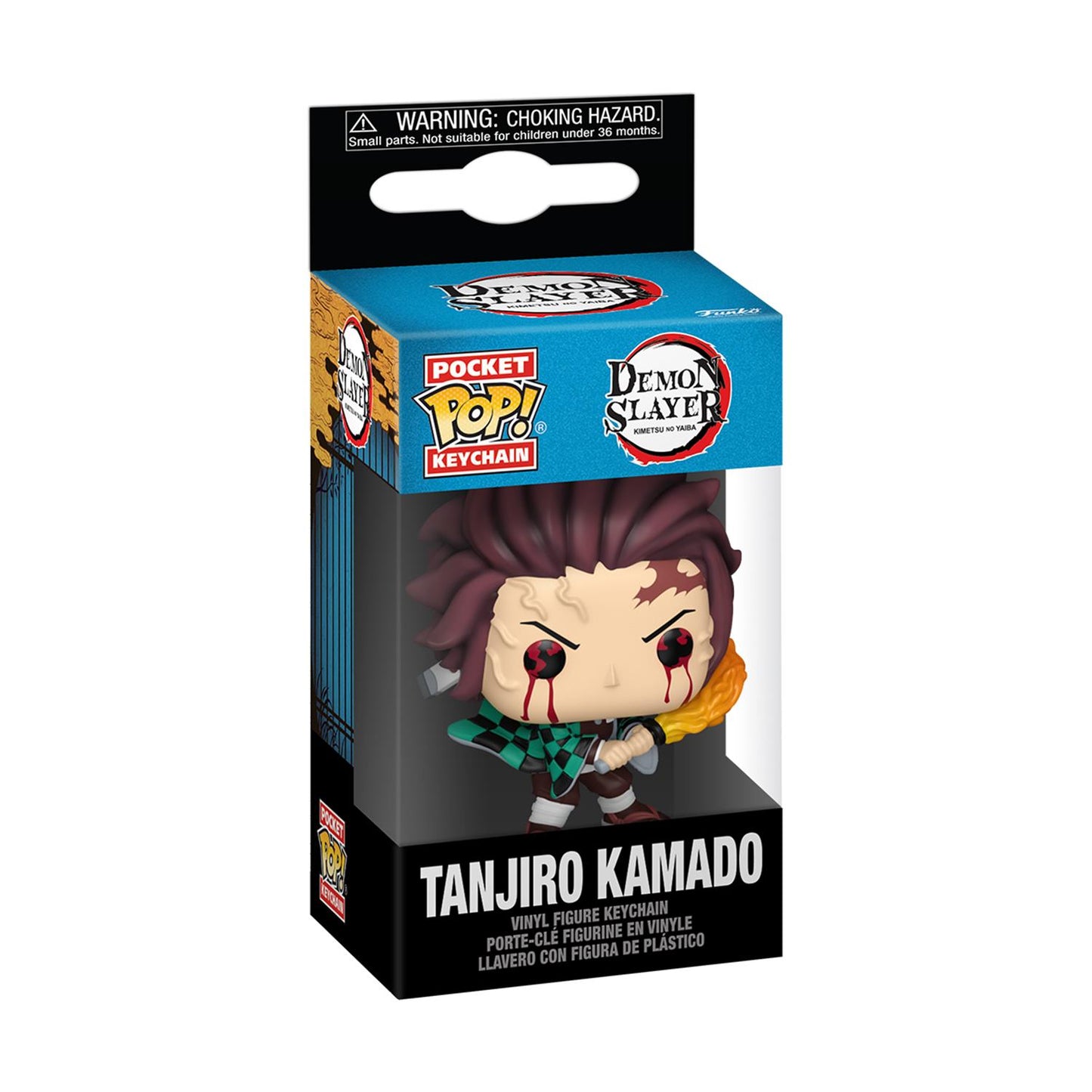 Funko Pocket Pop!: Demon Slayer - Tanjiro Kamado (Sun Breathing) Nyckelring