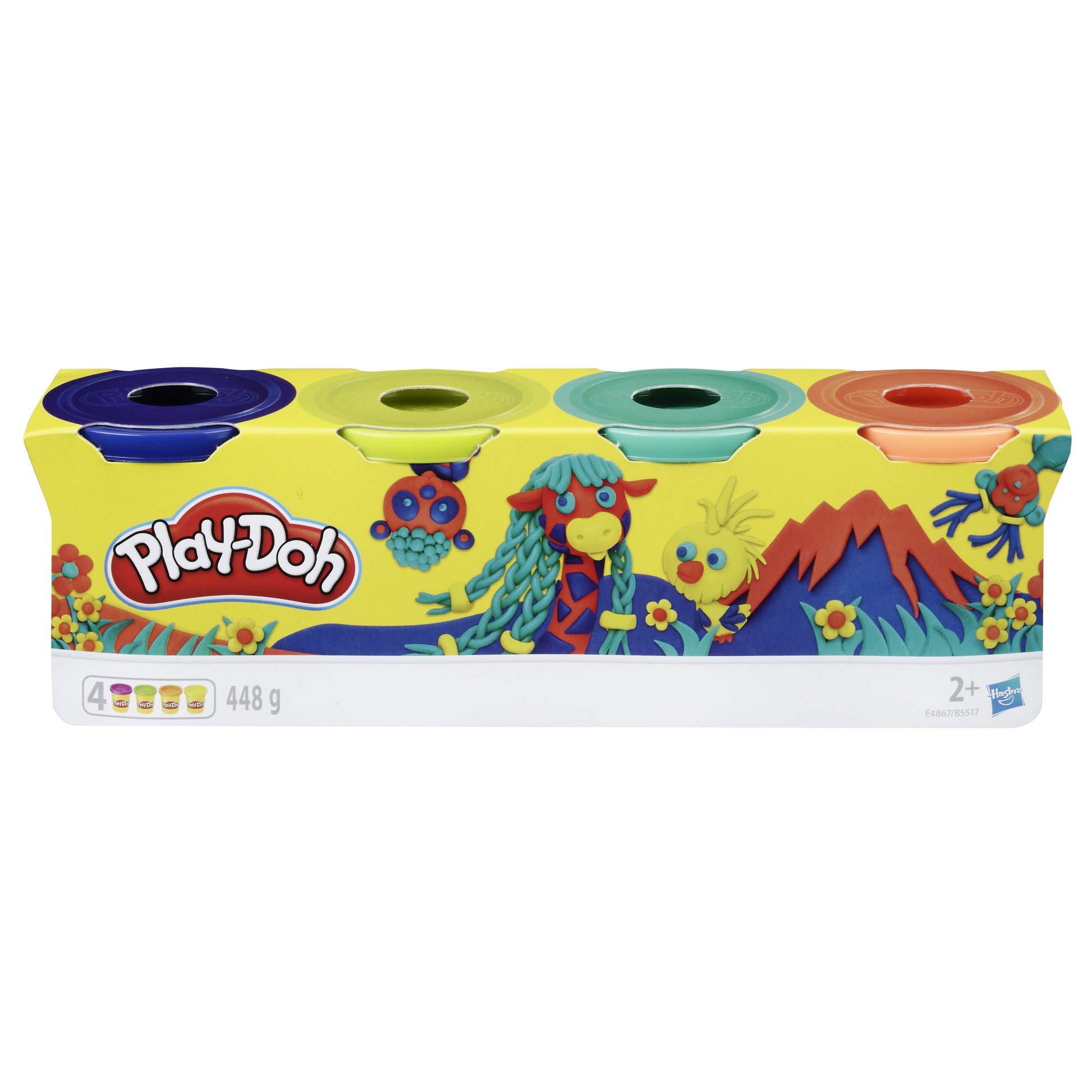 Hasbro Play-Doh Wild Color Tubs (Pack of 4)