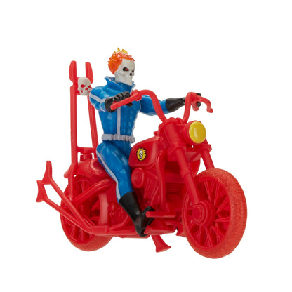 Hasbro Marvel Legends Retro Collection - Ghost Rider Action Figure och Motorcykel (10cm)