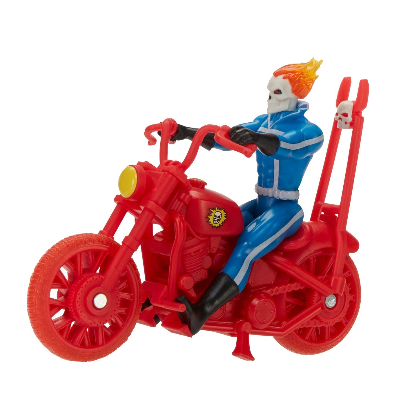 Hasbro Marvel Legends Retro Collection - Ghost Rider Action Figure och Motorcykel (10cm)