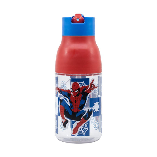 Marvel Spiderman Svart Tavelflaska - Dubbelöppning Ecozen (420ml)