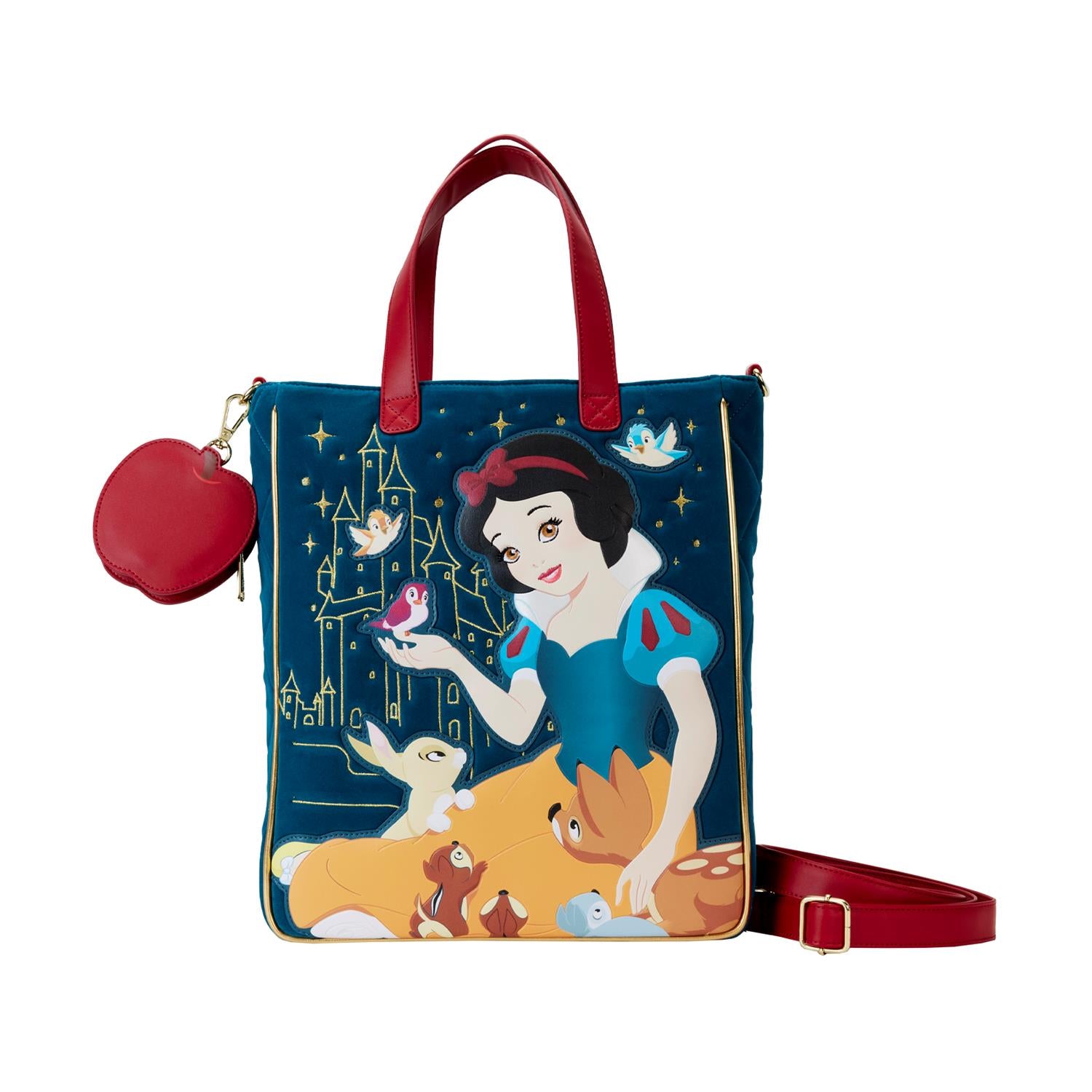 Loungefly Disney: Snövit Heritage Quilted Velvet Tote Bag