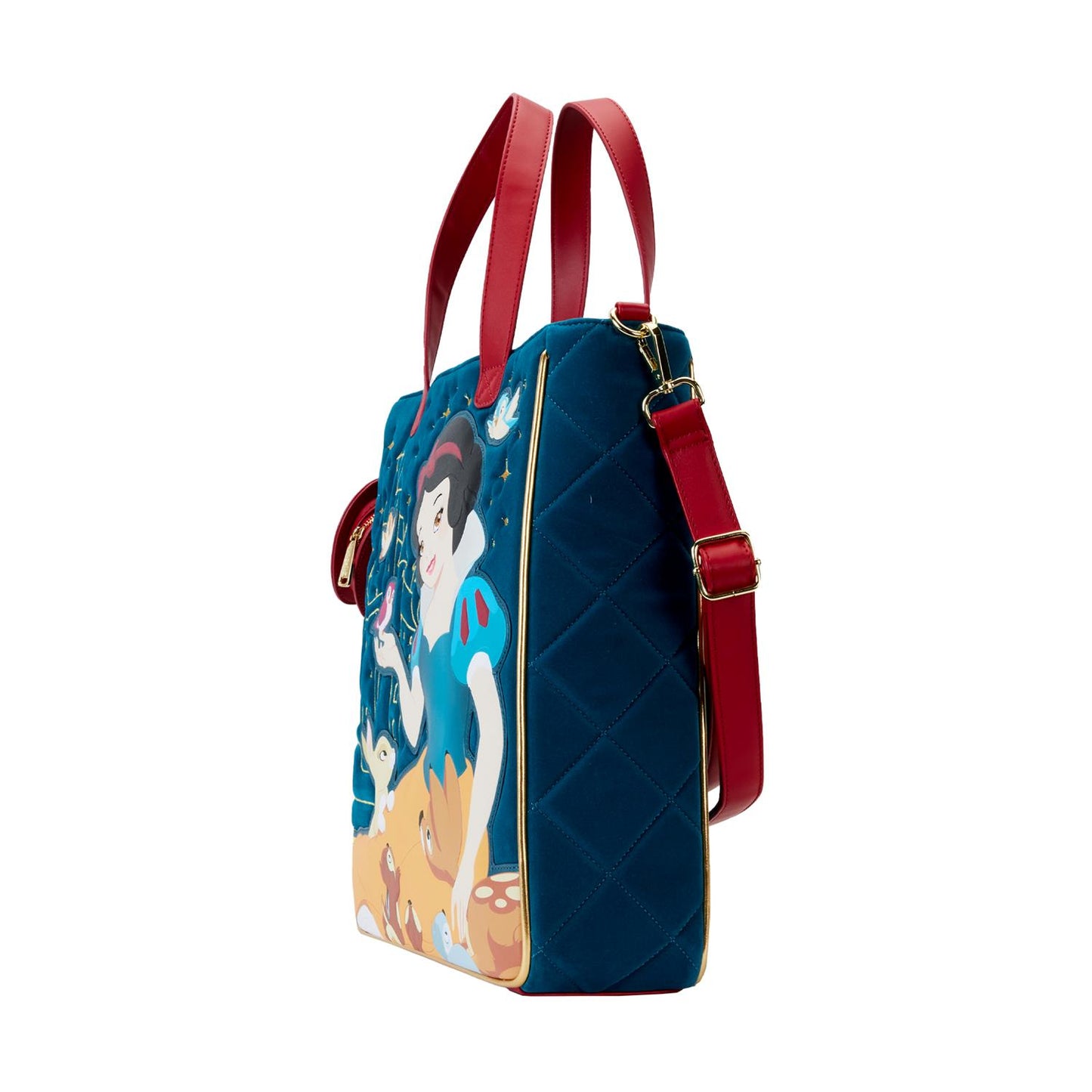 Loungefly Disney: Snövit Heritage Quilted Velvet Tote Bag