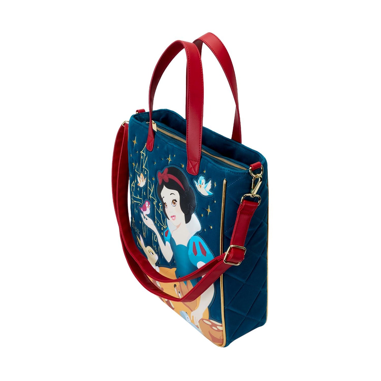 Loungefly Disney: Snövit Heritage Quilted Velvet Tote Bag