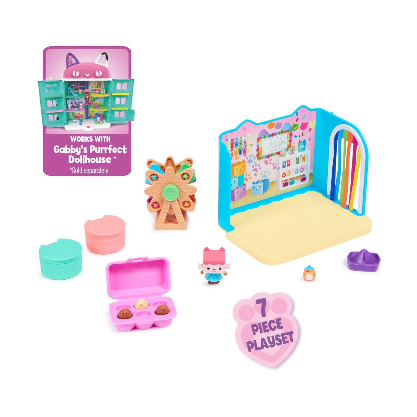 Gabby's Dollhouse: Daniel James Catnip' Groovy Music Room - Deluxe Room Set