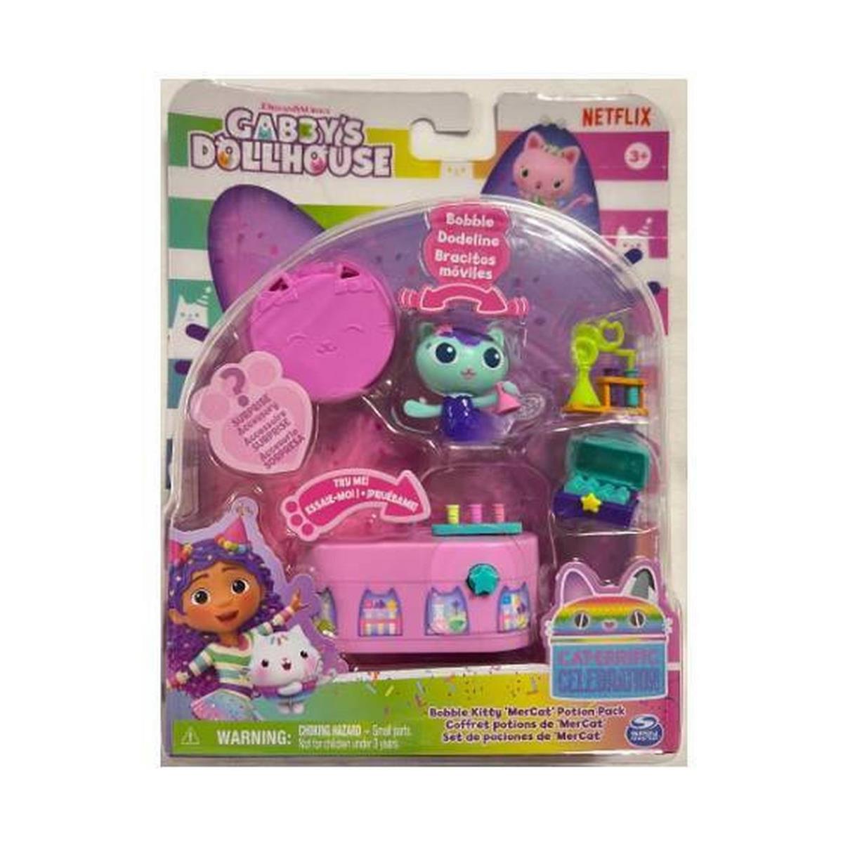 Gabby's Dollhouse: Cat-Errific Celebration - Bobble Kitty MerCat Potion Pack