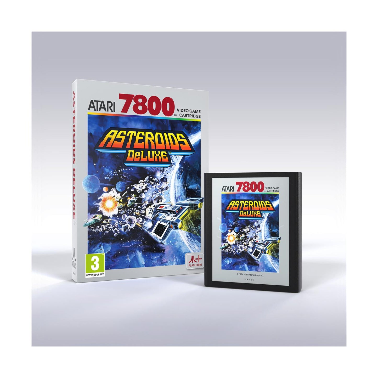 Atari 7800 + Asteroids Deluxe - Retro Spelkonsol