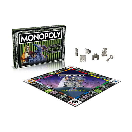 Monopoly: Beetlejuice Brädspel – Utmana Vännerna i Spökvärlden