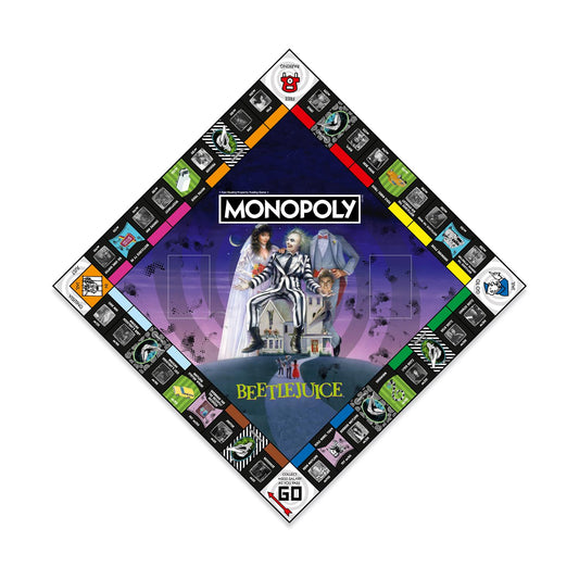 Monopoly: Beetlejuice Brädspel – Utmana Vännerna i Spökvärlden