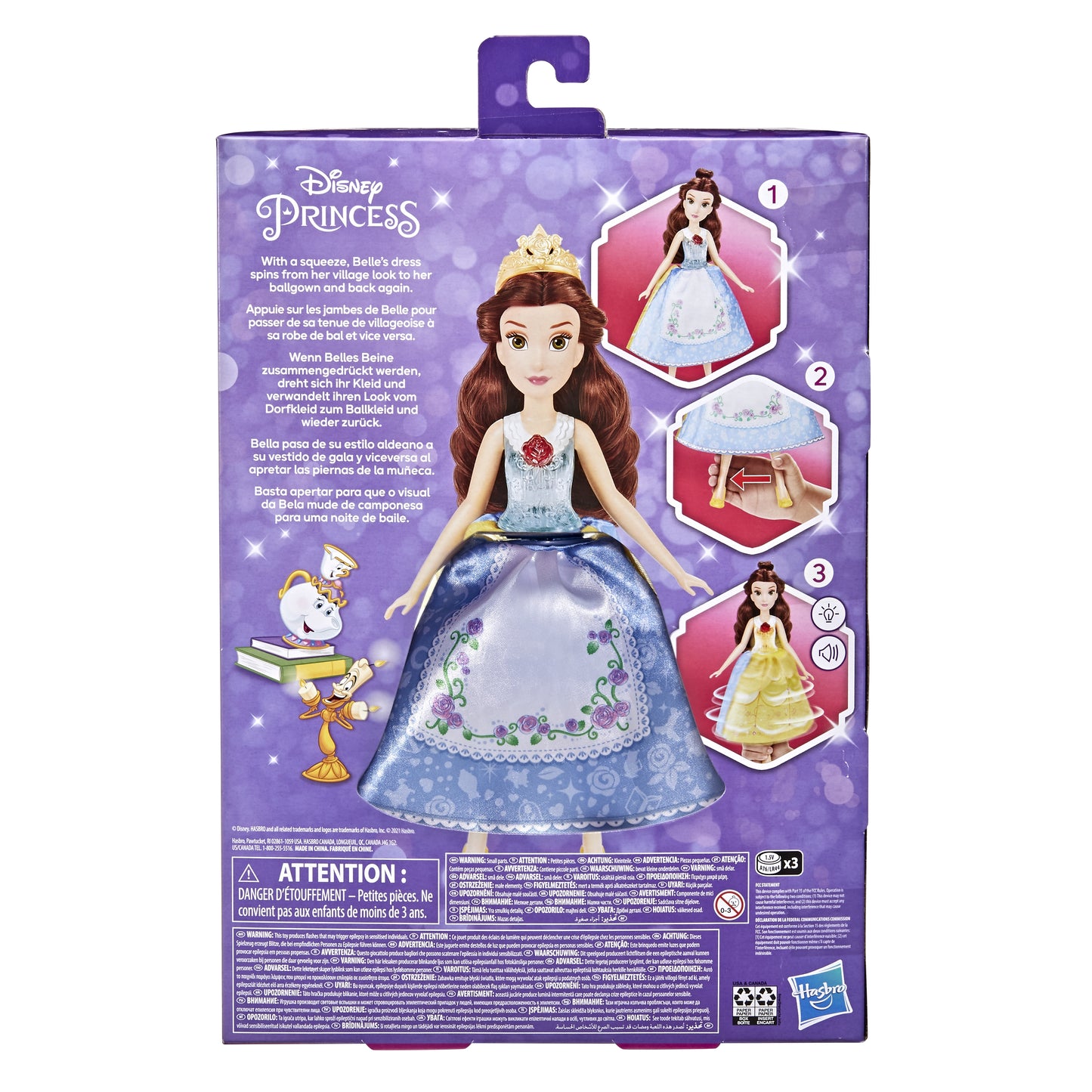 Hasbro Disney Princess: Spin and Switch Belle (F1540)