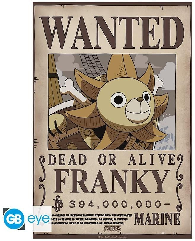 Abysse One Piece Wanted Franky Poster Chibi (52x38cm)