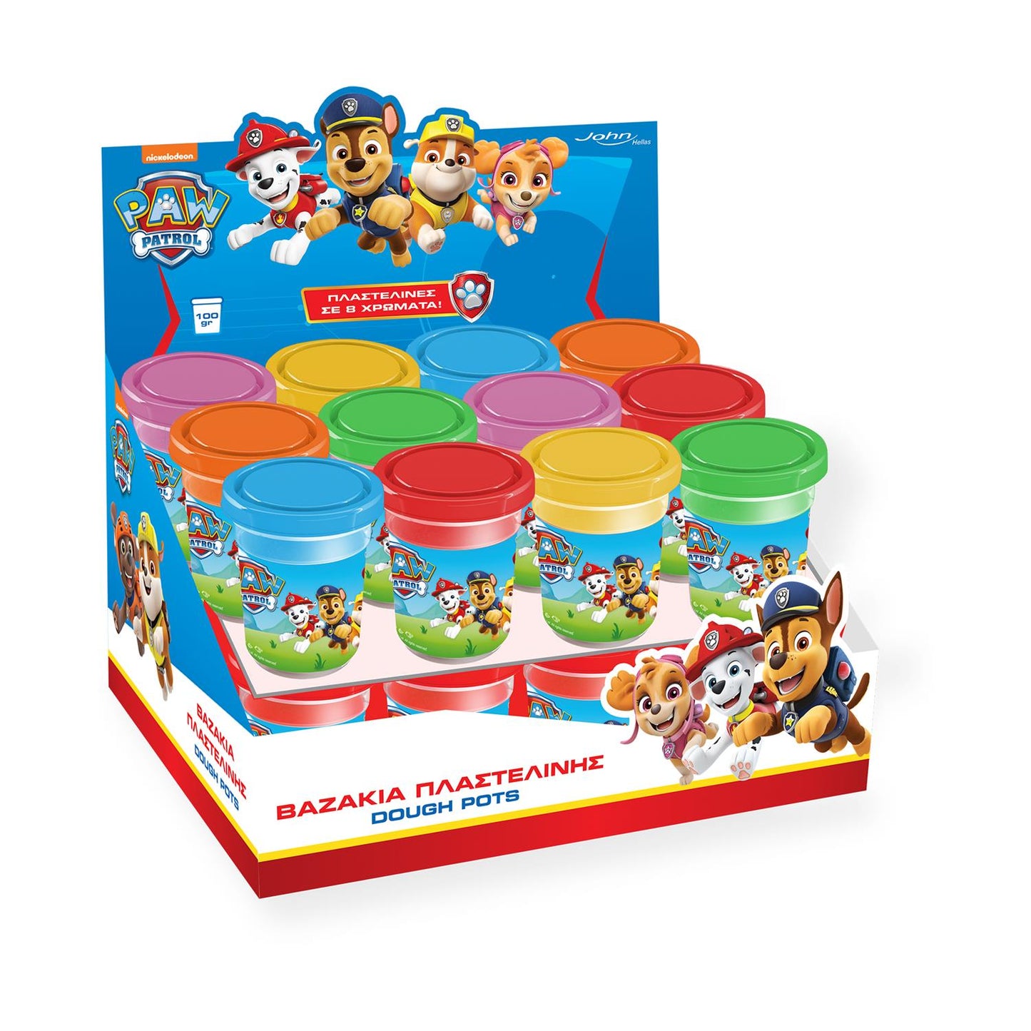 Paw Patrol Lekfull Plastelina - 100g Burk - 24 TPack