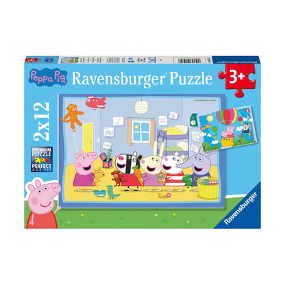 Ravensburger Pussel: Peppa Pig - Peppas Äventyr (2x12 bitar)