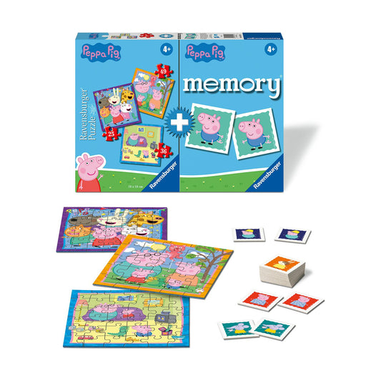 Ravensburger Memory® och 3 Pussel: Peppa Pig (3152)