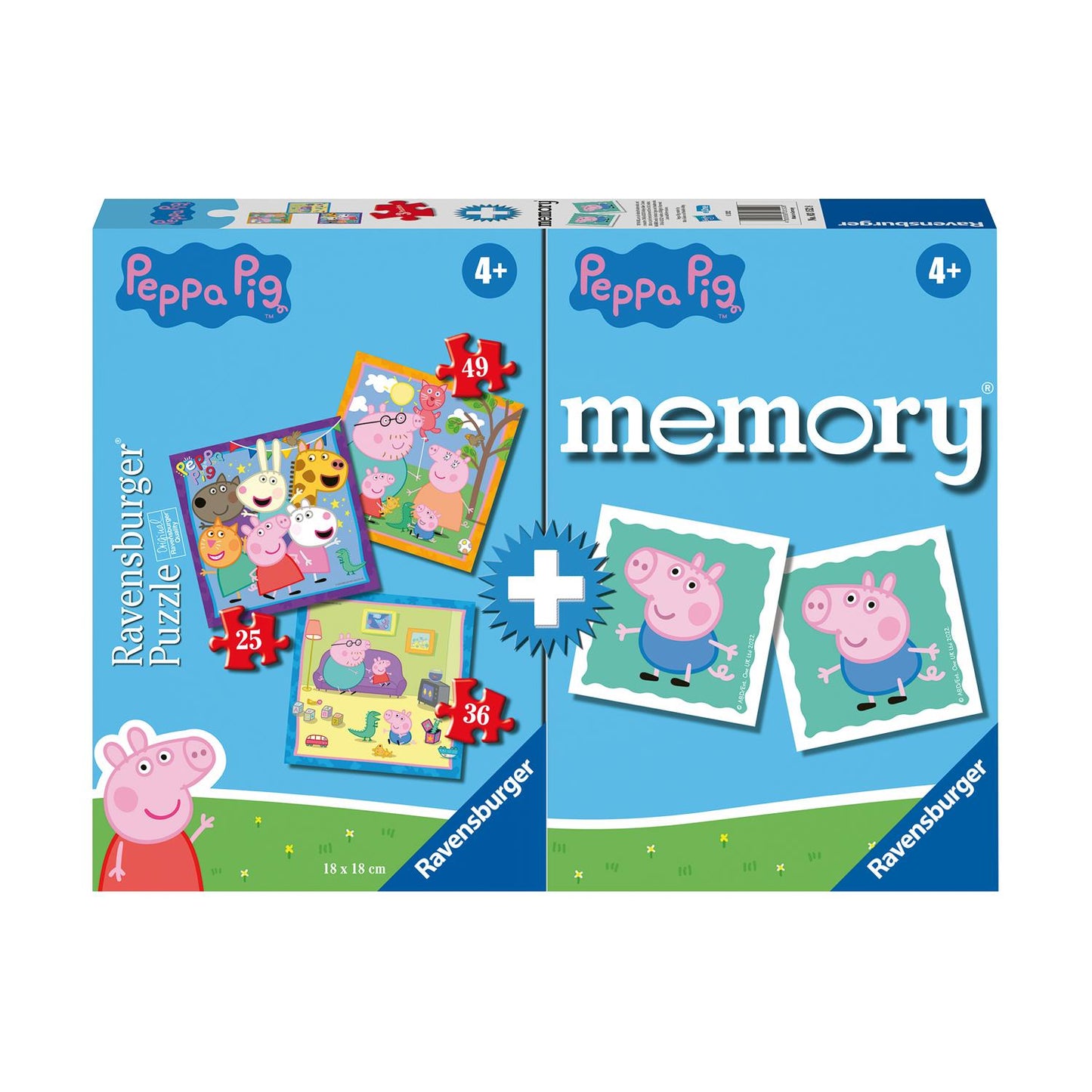 Ravensburger Memory® och 3 Pussel: Peppa Pig (3152)