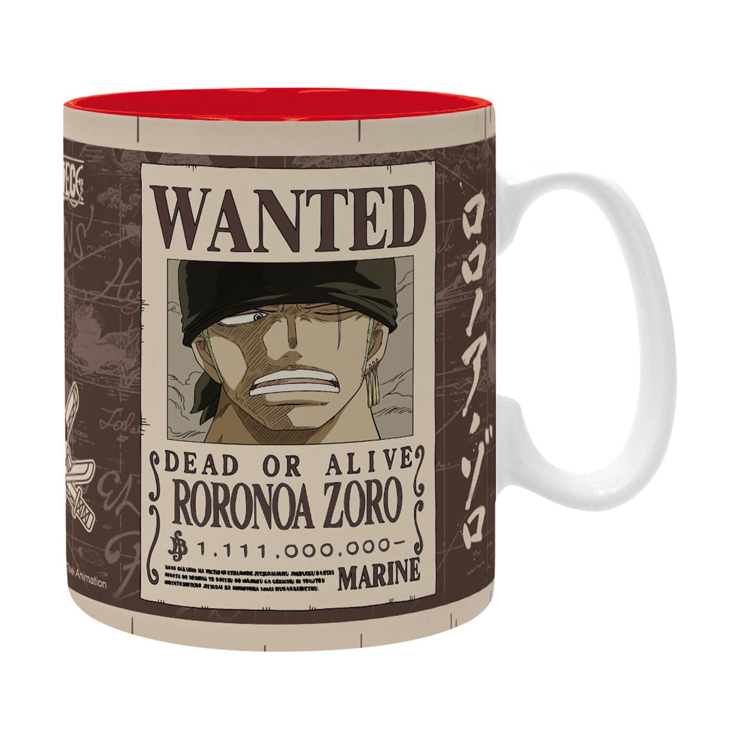 Abysse One Piece - Zoro Wanted Mug (460 ml)