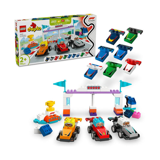 LEGO® DUPLO® Town: F1® Team Racingbilar och Förare (10445)