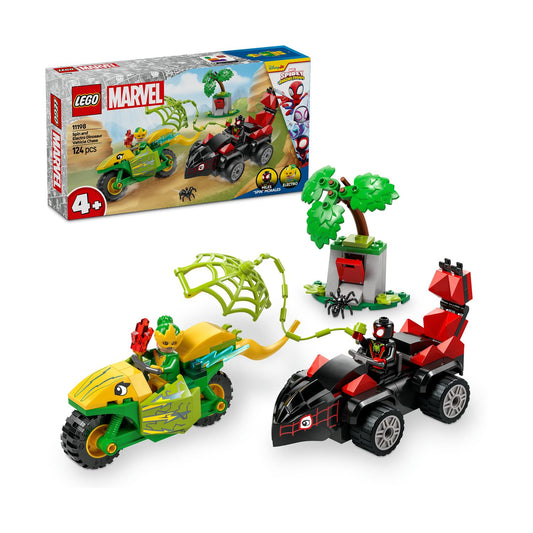 LEGO® Marvel: Spidey och Hans Fantastiska Vänner Spin och Elektro Dinosaurie Fordonsjakt (11198)