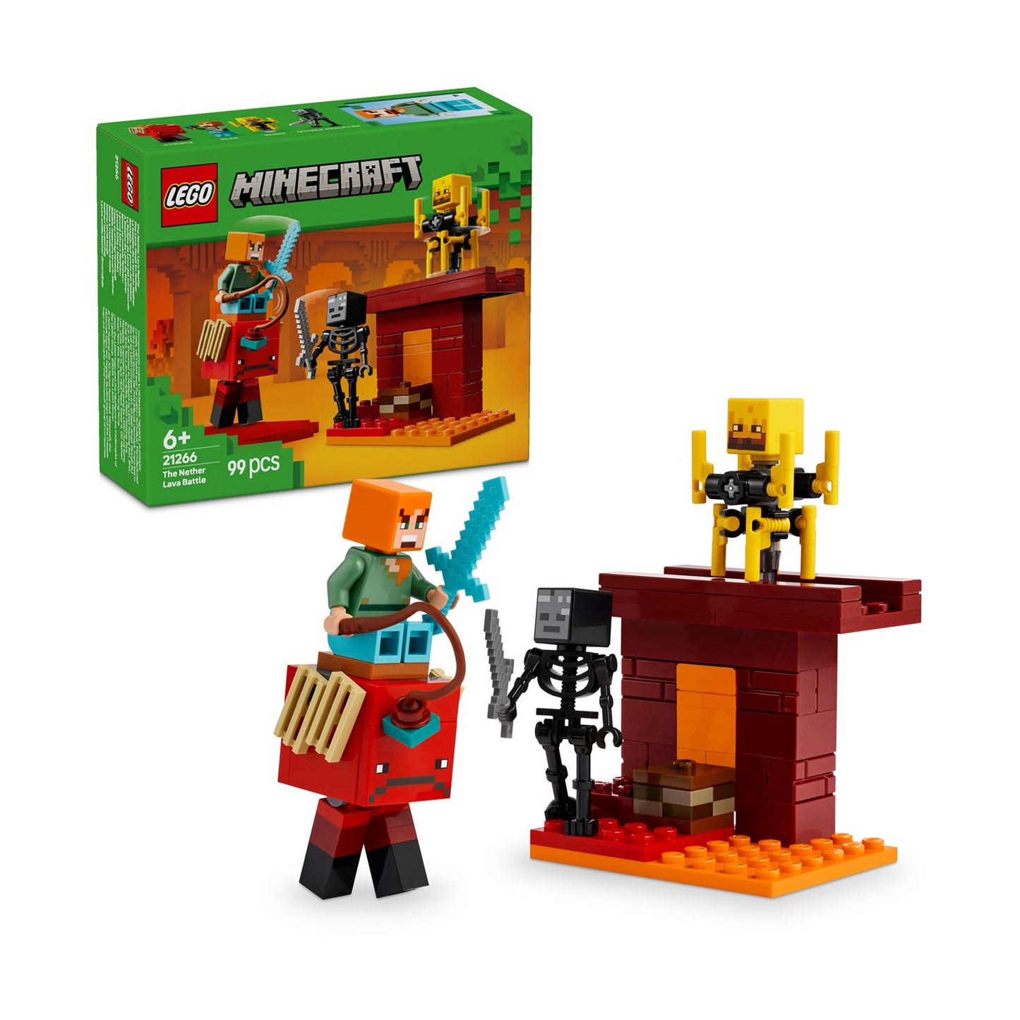 LEGO® Minecraft®: The Nether Lava Battle (21266)