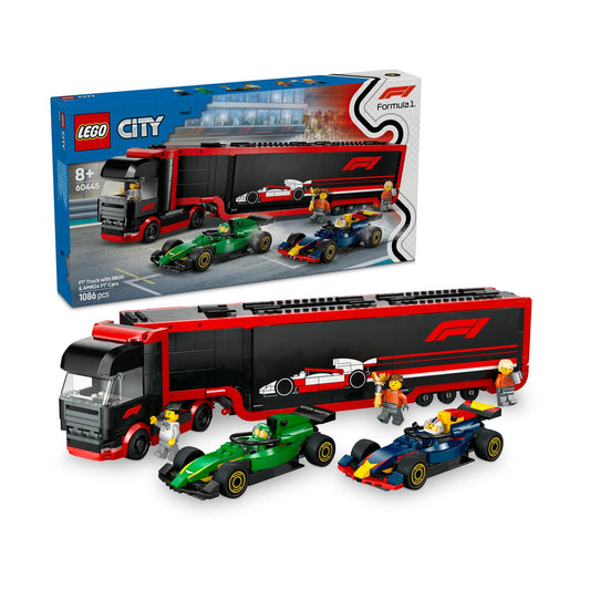 LEGO® City: F1® Lastbil med RB20 och AMR24 F1® Bilar (60445)