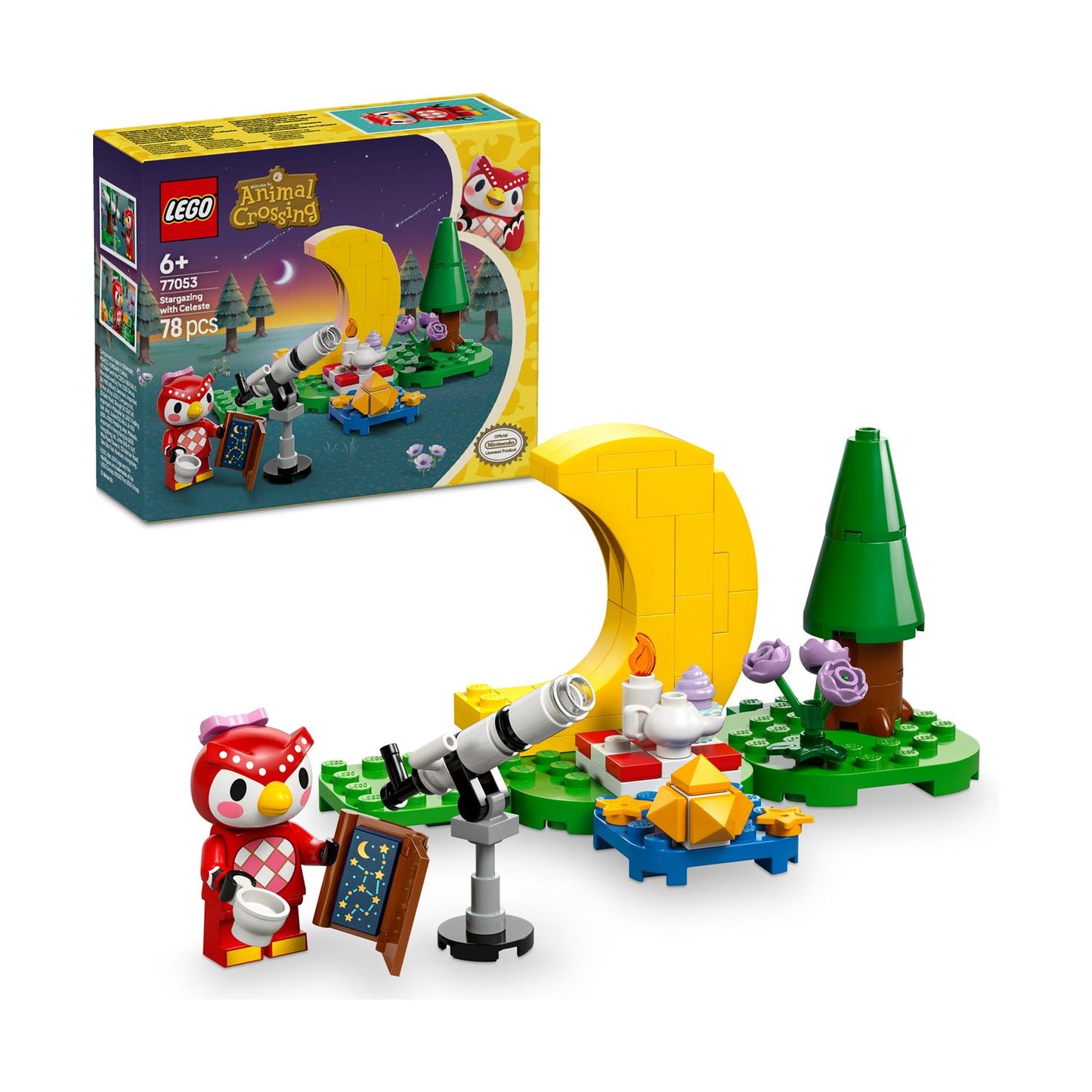 LEGO® Animal Crossing™: Stjärnskådning med Celeste (77053)