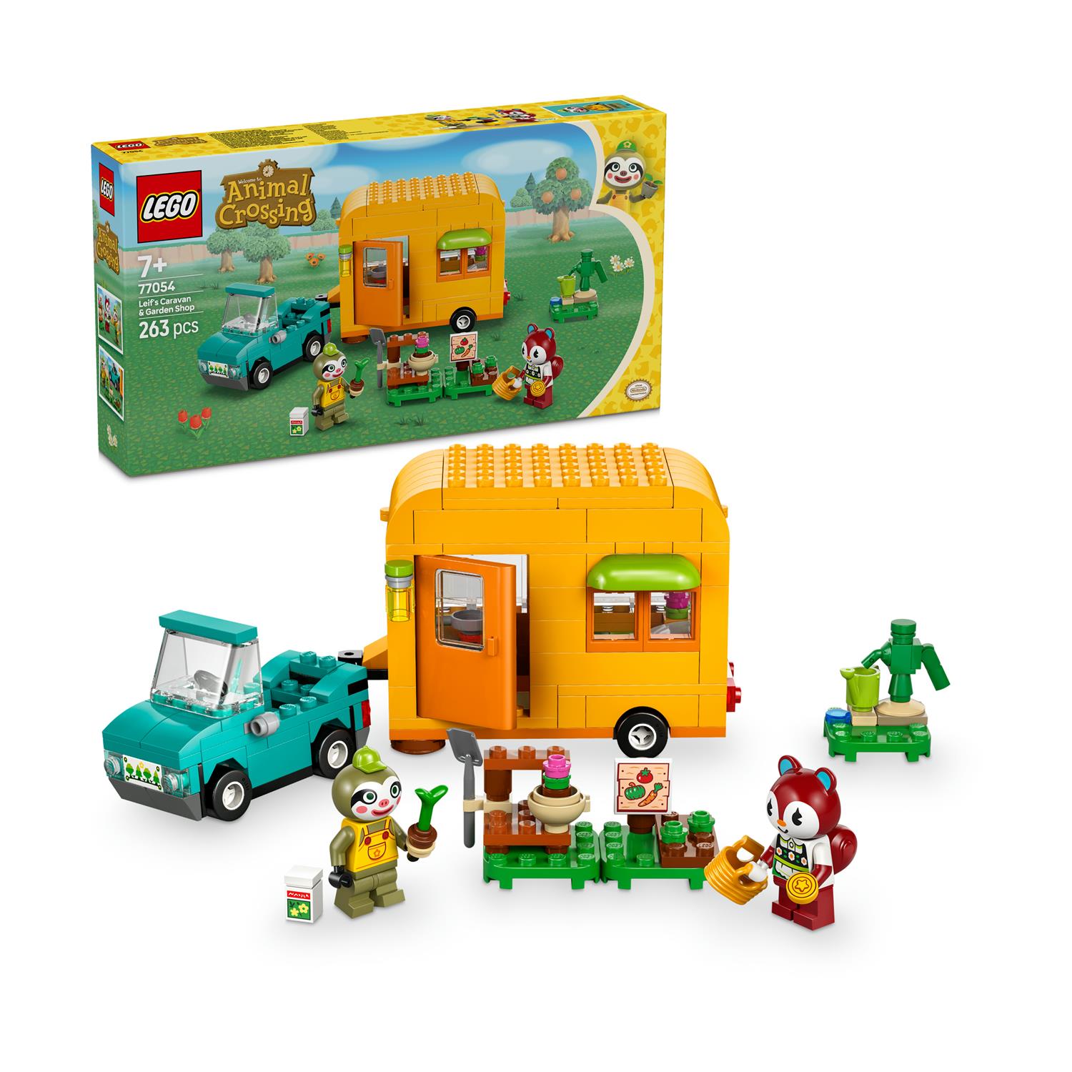 LEGO® Animal Crossing™: Leif’s Caravan och Trädgårdsbutik (77054)