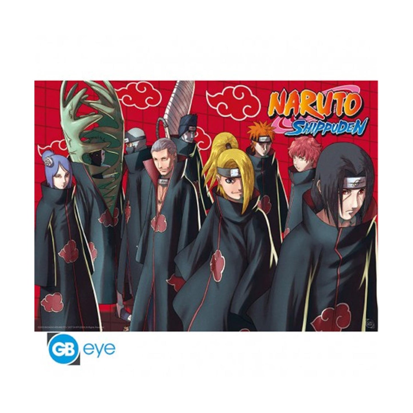 Abysse: Naruto Shippuden - Akatsuki Röd Chibi Poster (52X38)