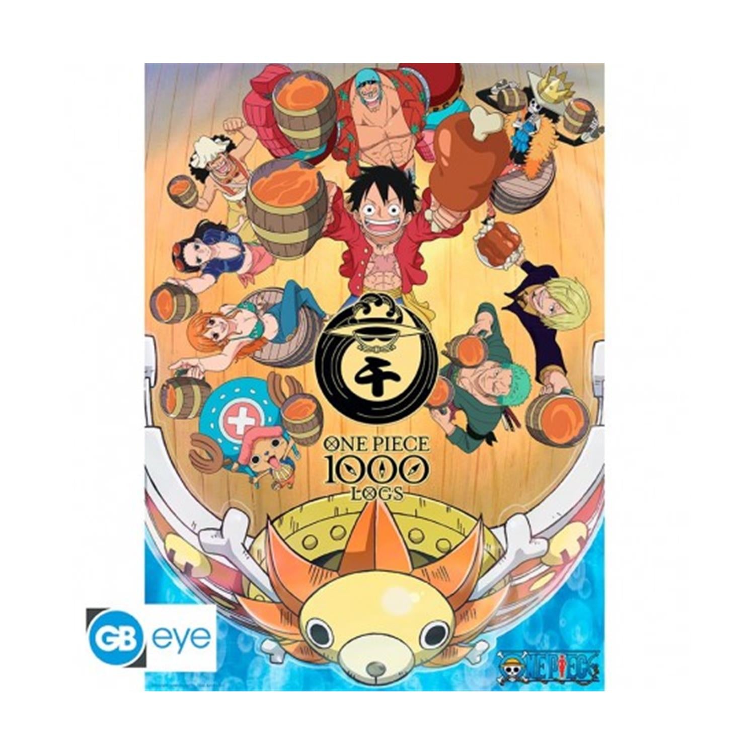 Abysse: One Piece - 1000 Logs Cheers Chibi Poster (52X38)