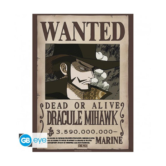 Abysse: One Piece - Wanted Mihawk Wano Chibi Poster (52x38)