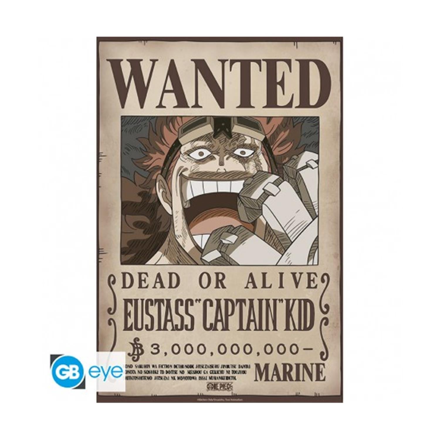 Abysse: One Piece - Wanted Kid Wano Chibi Poster (52X38)