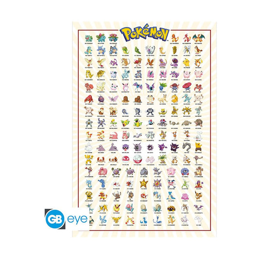 Abysse: Pokémon Kanto 151 Maxi Poster (91.5x61 cm)