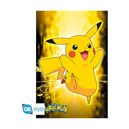 Pikachu Neon Maxi Poster 91.5x61 cm