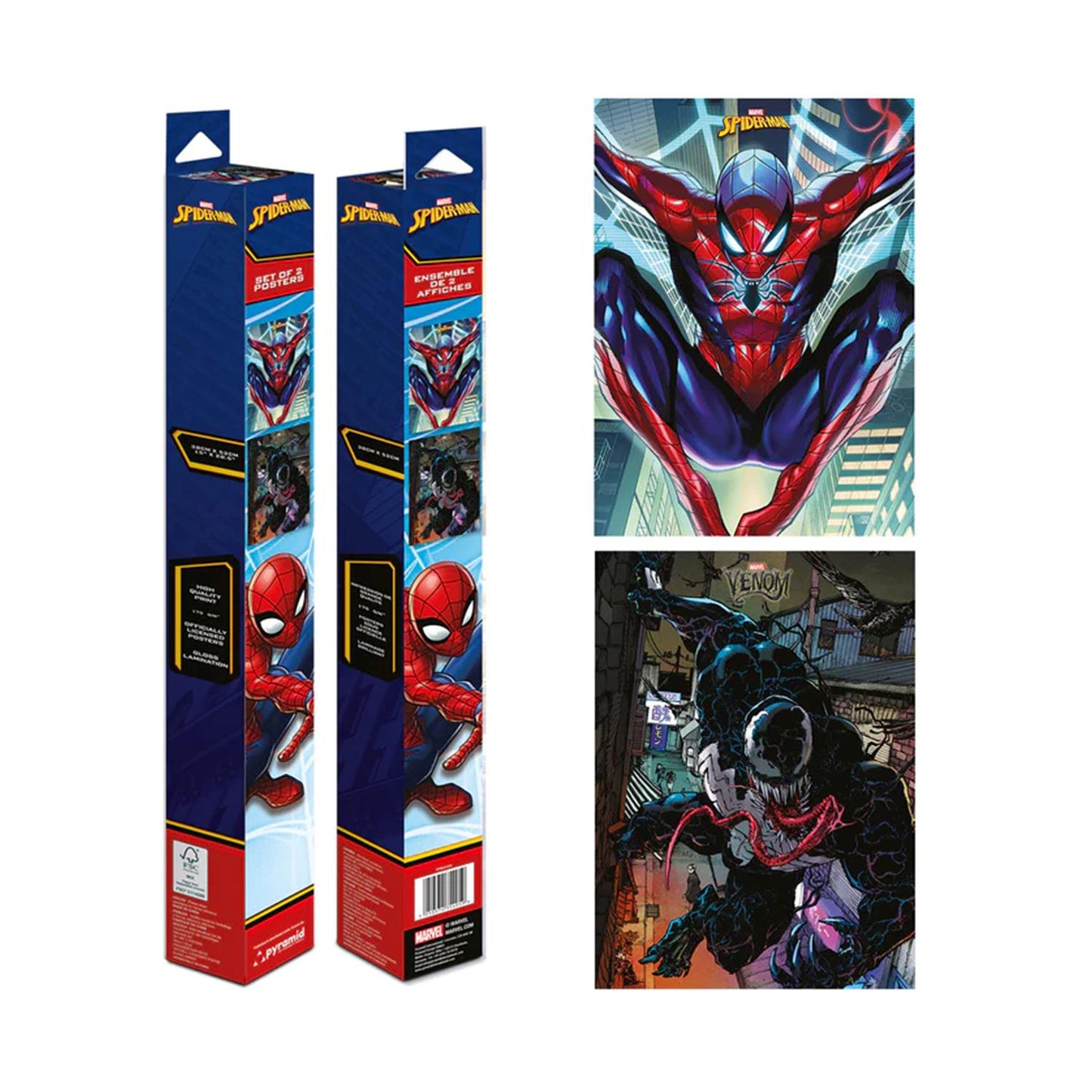 Pyramid: Marvel - Spider-Man Affisch Set (52x38cm)