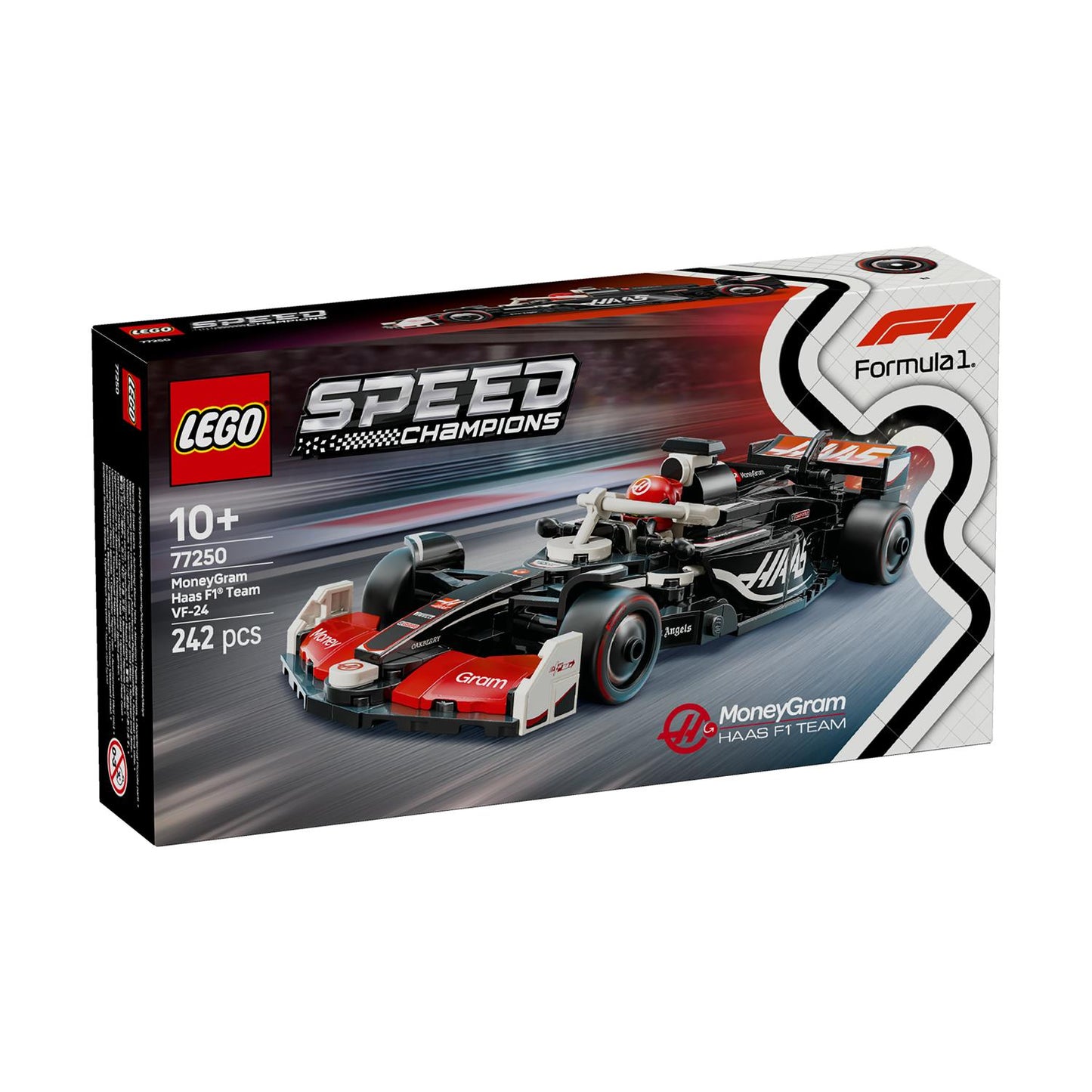 LEGO® Speed Champions: Moneygram Haas F1® Team Vf-24 Race Car (77250)