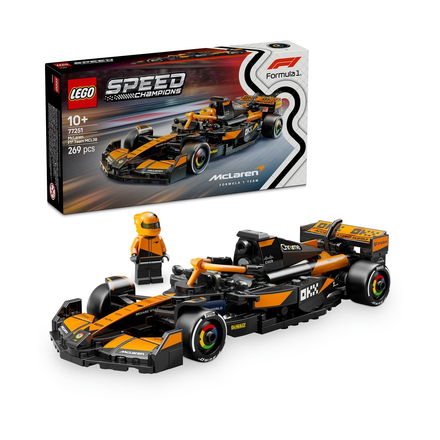 LEGO® Speed Champions: McLaren F1® Team MCL38 Race Car (77251)