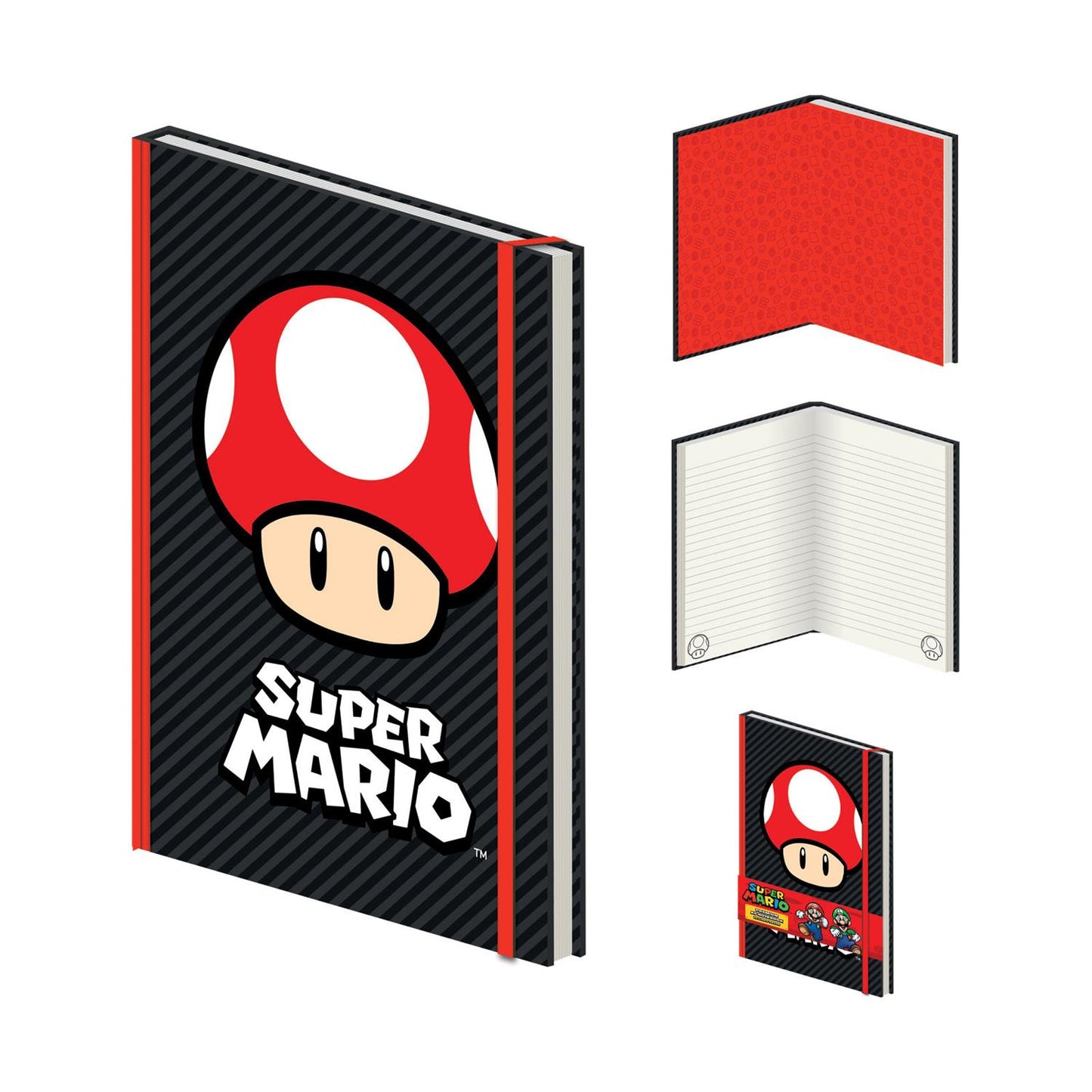 Pyramid Nintendo: Super Mario - Mushroom A5 Premium Anteckningsbok