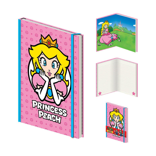 Pyramid Nintendo: Super Mario - Peach A5 Premium Notebook