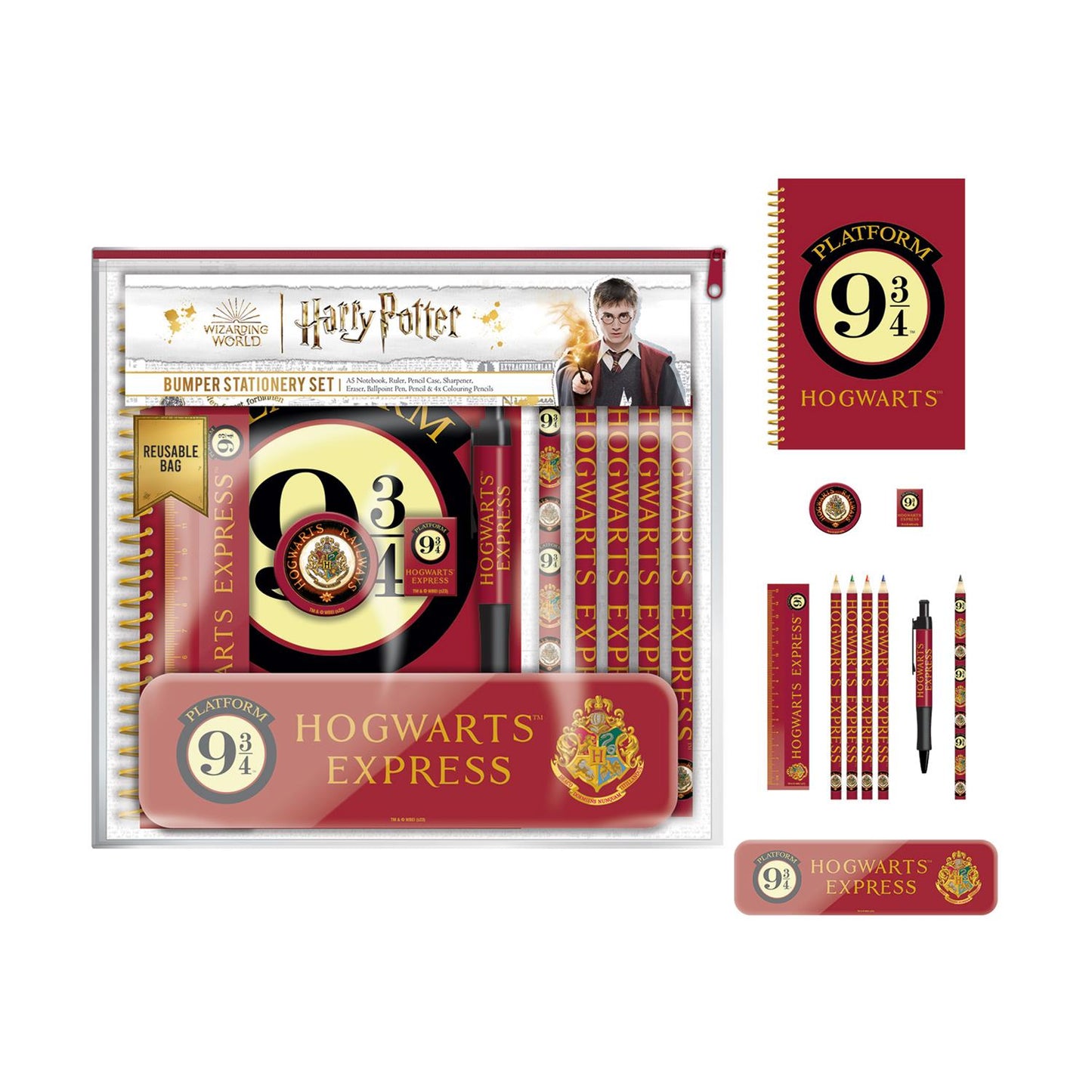 Harry Potter - Plattform 9 3/4 Bumper Stationery Set