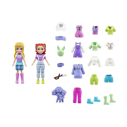 Mattel Polly Pocket: Camping Playset med Ljus i Mörker