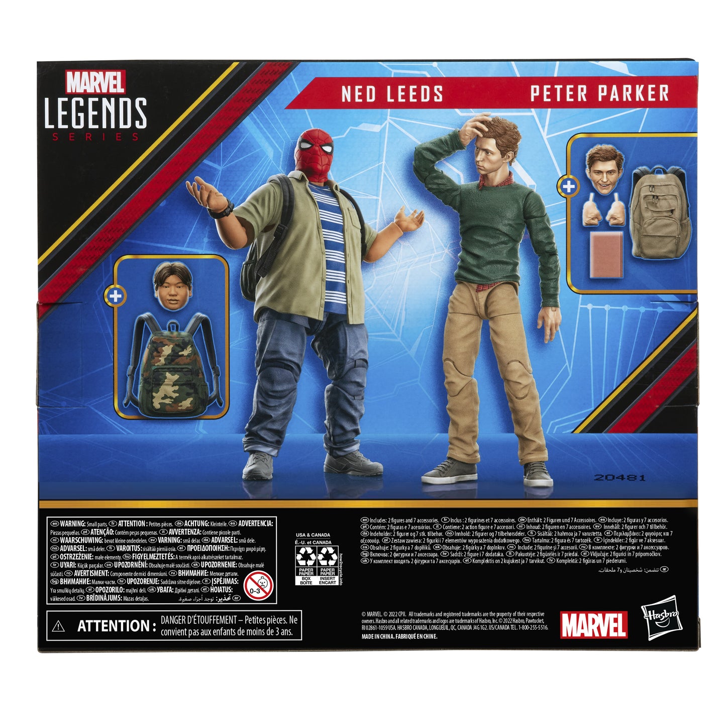 Hasbro Marvel Spider-Man Homecoming: Ned Leeds och Peter Parker Actionfigurer