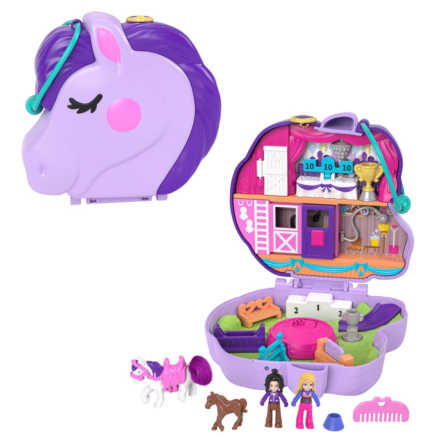 Mattel Polly Pocket - Jumpin' Style Pony Compact (GTN14)