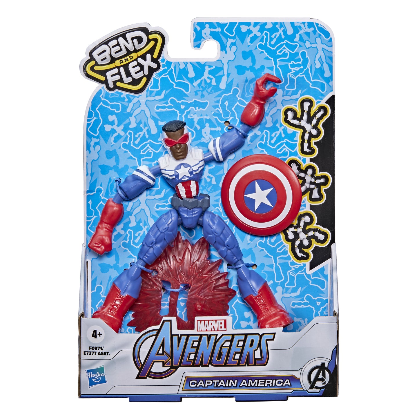 Hasbro Marvel: Avengers Bend and Flex - Captain America Action Figure (15cm)